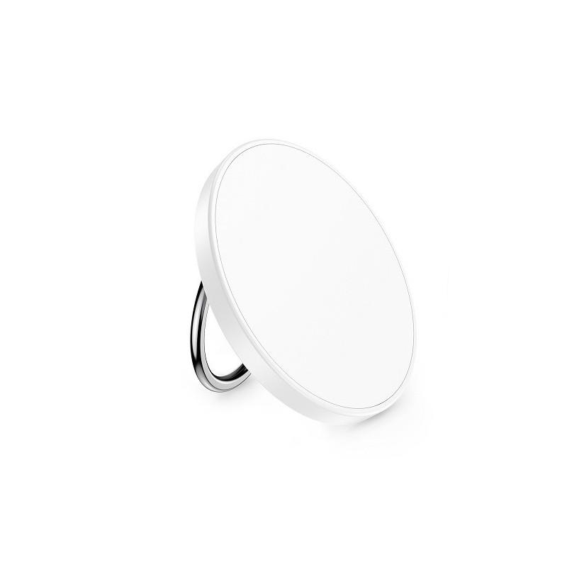 Belaidis įkroviklis CHOETECH, 15W, 2in1, magnetinis, baltas su žiedu