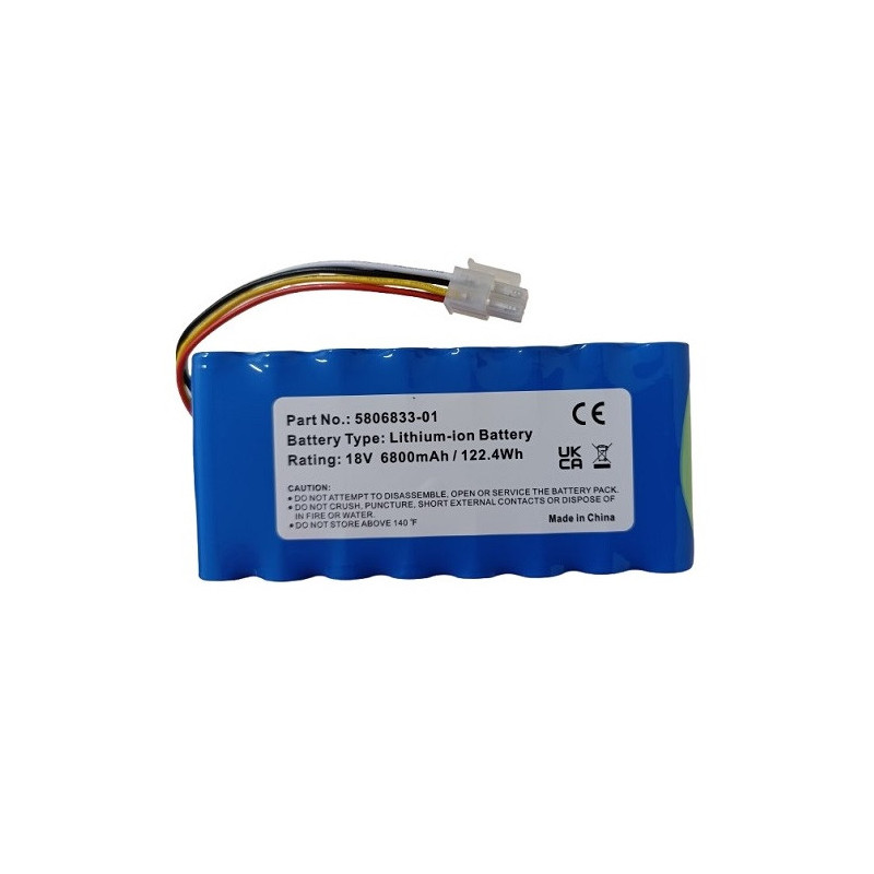 Battery for tools HUSQVARNA 5806833-01, 18V, 6.8Ah, Li-ion