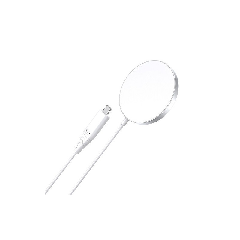 Belaidis įkroviklis CHOETECH, 15W, magnetinis, baltas