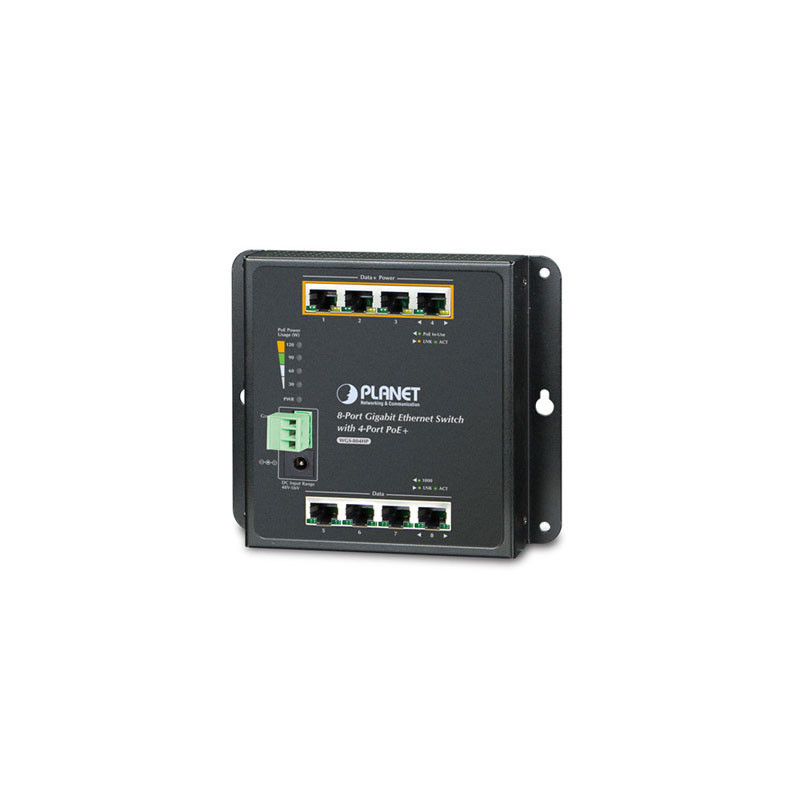PoE switch 1G 4ch. + 4 uplink, indust.