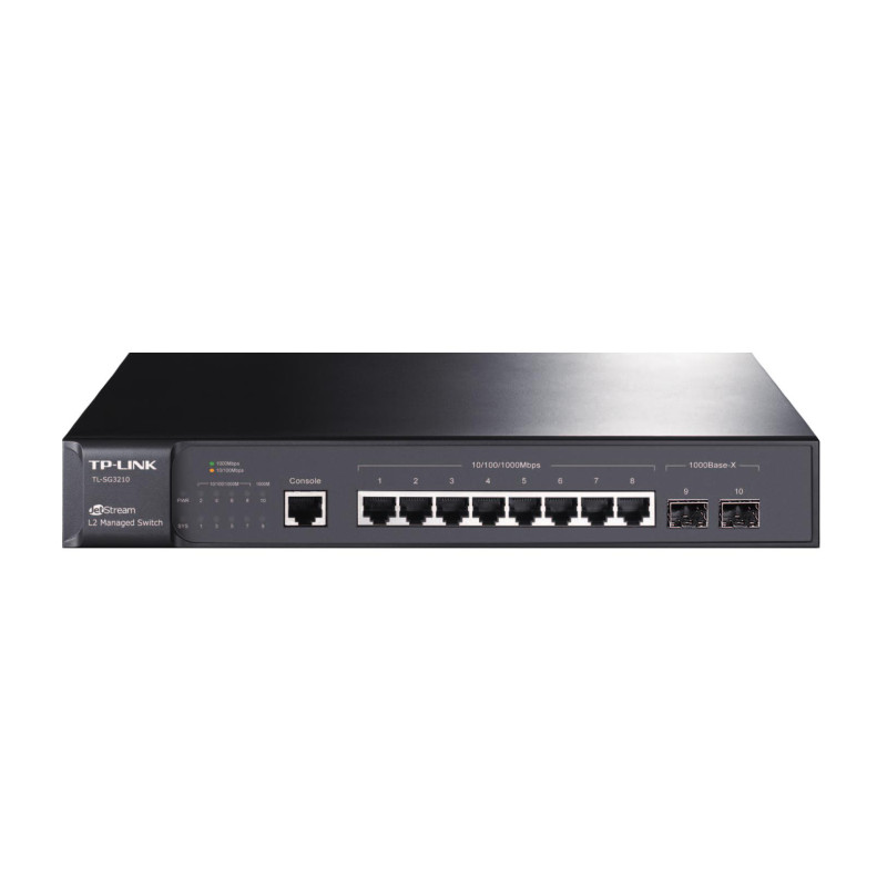 Jungiklis, TP-LINK, Omada, TL-SG3210, L2 tipas, 8x10Base-T / 100Base-TX / 1000Base-T, 2xSFP, TL-SG3210