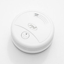 Dūmų jutiklis PNI A024 su „Wi-Fi“, valdymas iš „Tuya Smart“ programos, maitinimas iš 9 V baterijos, 85 dB, garsinis ir v