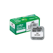 Battery - Murata 396 (SR726W) 1.55V Silver Oxide Watch Battery 10 pcs.