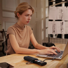 Atminties kortelių skaitytuvas - Ulanzi CR2 All in One Card Case USB / Type C IP54 Black