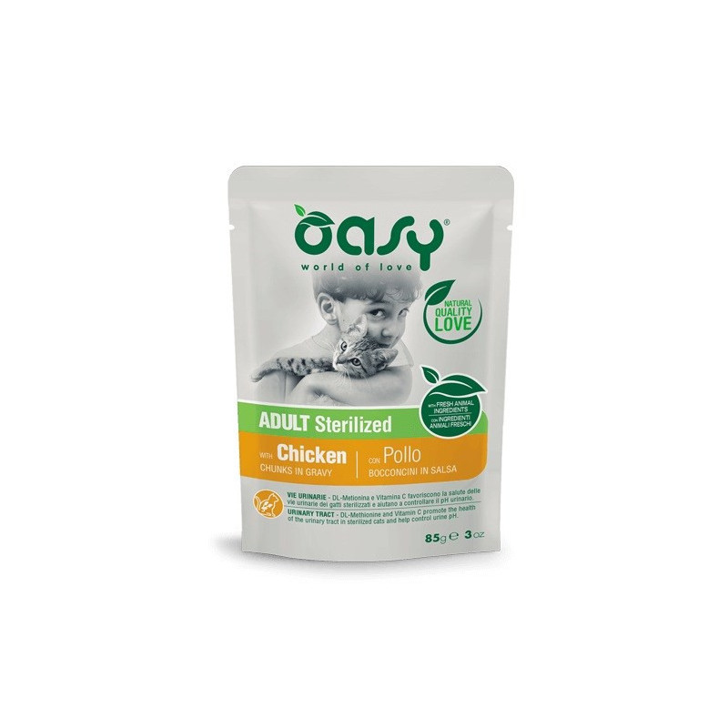 Maisto produktai - Oasy Chunks in Gravy Sterilized Chicken 85g