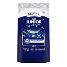 Šunų maistas - BALTICA Excellent Hypoallergenic Junior L / XL Lašiša 12kg