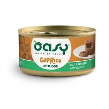 Kačių maistas - Oasy Caprice Mousse Rabbit Wet Cat Food 85g Grain-Free