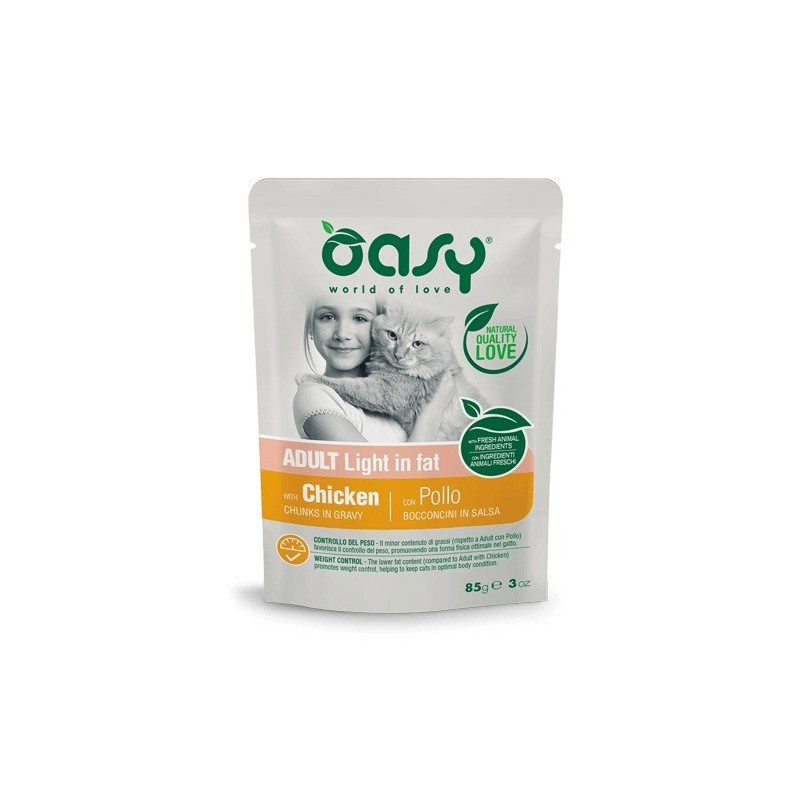 Maisto produktai - Oasy Chunks in Gravy Light in Fat Chicken 85g