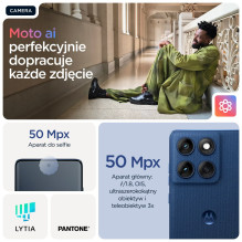 Mobilusis telefonas - Motorola Edge 60, 6.67" P-OLED, 8GB RAM, 256GB, 5200mAh, mėlyna