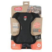 Gyvūnų diržas - ZOLUX Travel Safe M Reguliuojamas 10-25kg Kaklo 40-66cm Juodas
