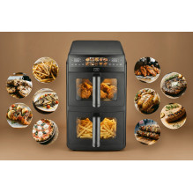 Fritiūrinė - PROMIS Double Vertical Fat-Free Fryer 10L 80-200°C Digital Timer