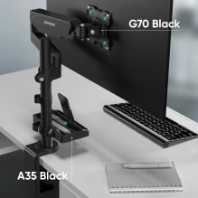 DESK MOUNT ACC ORGANIZER / BLACK A35-B ONKRON DESK MOUNT ACC ORGANIZER / BLACK A35-B ONKRON