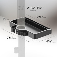 DESK MOUNT ACC ORGANIZER / BLACK A35-B ONKRON DESK MOUNT ACC ORGANIZER / BLACK A35-B ONKRON