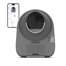 CAT LITTER BOX LUXURY PRO-X / DARK GREY CL-08-GREY CATLINK
