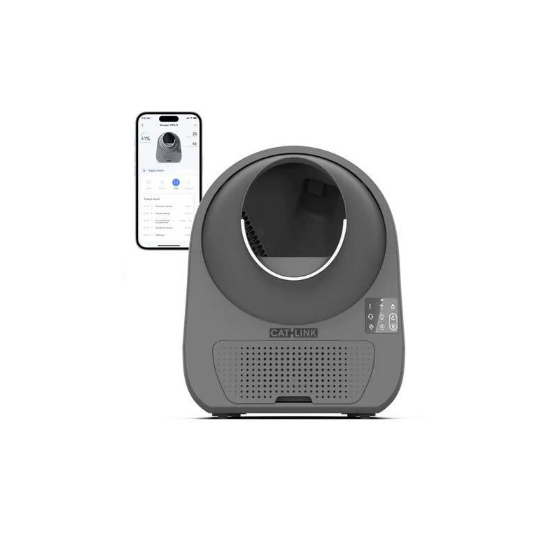 CAT LITTER BOX LUXURY PRO-X / DARK GREY CL-08-GREY CATLINK