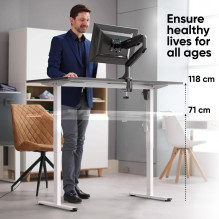 DESK FRAME MOTORISED / WHITE WDF221E-W ONKRON