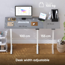 DESK FRAME MOTORISED / WHITE CDF222E-W ONKRON DESK FRAME MOTORISED / WHITE CDF222E-W ONKRON