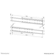TV SET ACC ADAPTER DUAL SCREEN / ADM-875BL2 NEOMOUNTS