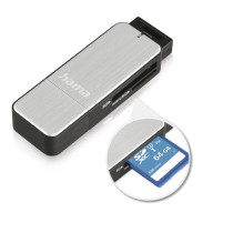 Hama 00123900 USB 3.0 Card Reader Aluminium