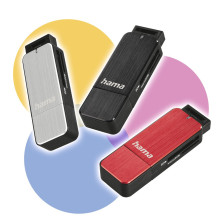 Hama 00123900 USB 3.0 Card Reader Aluminium