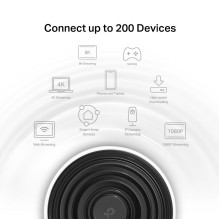 Wireless Router, TP-LINK, Wireless Access Point / Router, 5400 Mbps, Mesh, Wi-Fi 6e, 3x10 / 100 / 1000M, Number of anten