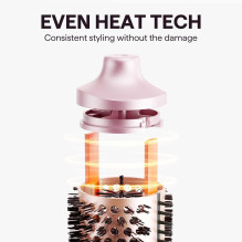 Plaukų formavimo šukos Wavytalk Heatwave Pro rožinės