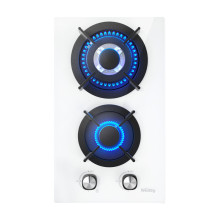 ISEASY MGBG-312A dujinė kaitlentė, 2 degikliai (balta)