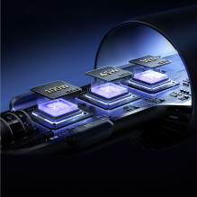 „Joyroom JR-CCN07“ 145 W automobilinis įkroviklis, 2 x USB-C, USB-A + 100 W USB-C laidas – tamsiai pilkas