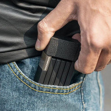 „Rockbros 32140003001“ sulankstoma dviračio spyna su raktu ir rankena, 88 cm - juoda