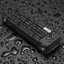 „Rockbros 32140003001“ sulankstoma dviračio spyna su raktu ir rankena, 88 cm - juoda