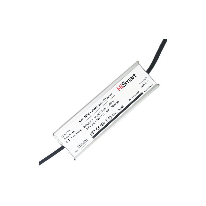 Power supply 24V, 10A, 240W, PFC, IP67