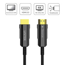 HDMI Laidas - UNITEK HDMI 2.0 AOC 4K 60Hz 15M Optinis Laidas