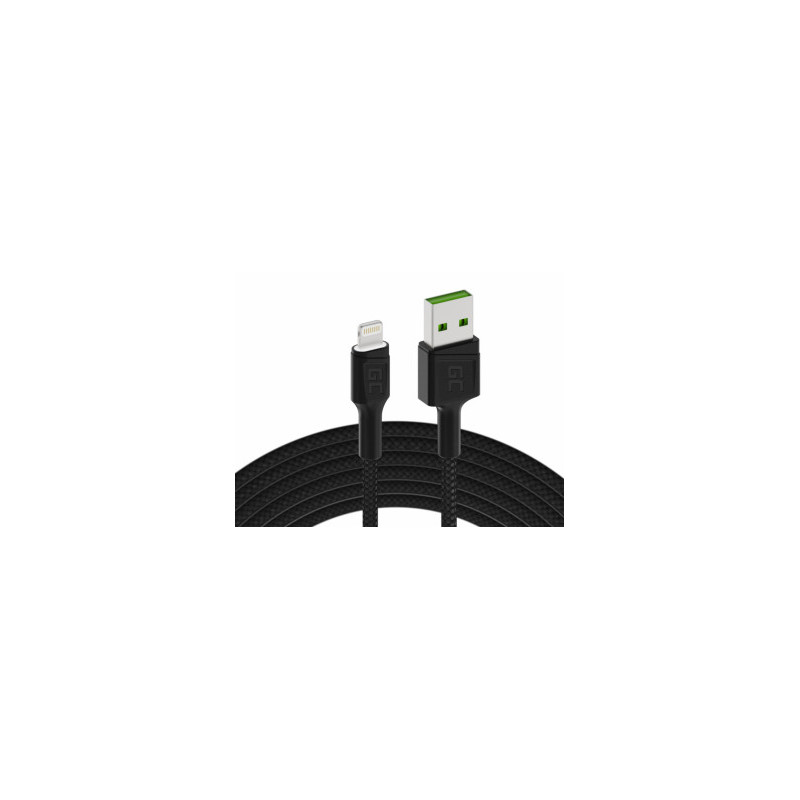 Green Cell USB Male - Lightning Male 1.2m Fast Charging