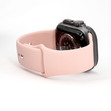 „Connect Watch“ 38 / 40 / 41 mm silikoninis laikrodžio dirželis (110 mm S / M) rausvos smėlio spalvos