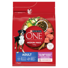 Šunų maistas - PURINA One Adult Medium / Maxi Aviena su Ryžiais 25% Baltymų 15% Riebalų