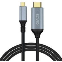 Kabelis SAVIO USB-C - HDMI 2.0B 3m