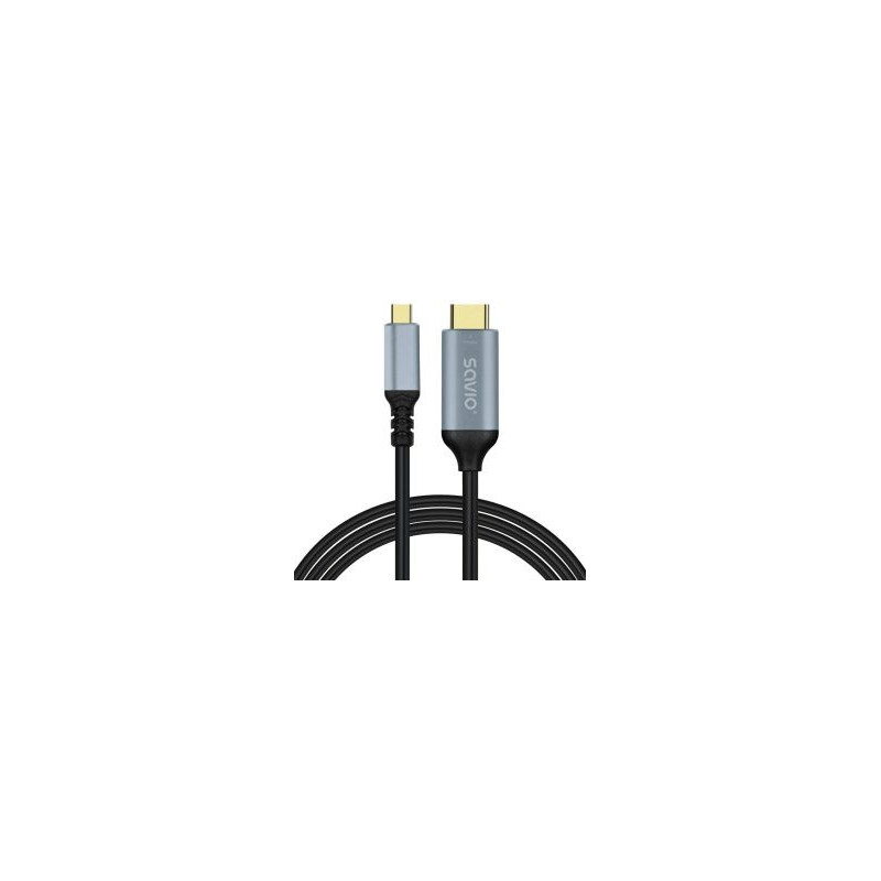 Cable SAVIO USB-C - HDMI 2.0B 3m