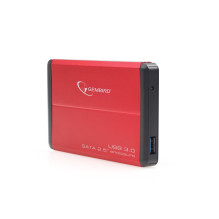 External Hard Drive - Gembird 2.5' HDD Enclosure, Red