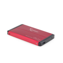 External Hard Drive - Gembird 2.5' HDD Enclosure, Red