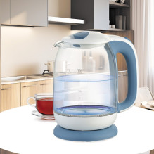 Maestro MR-056-Blue Glass Electric Kettle 1.7 L
