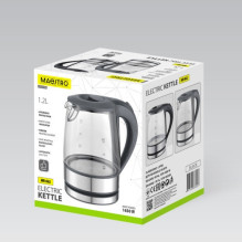 Maestro MR-062-Black Glass Electric Kettle 1,2 L