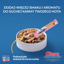 INABA Churu tuno ir lašišos skonio skanėstai katėms - 4 x 14 g INABA Churu tuno ir lašišos skonio skanėstai katėms - 4 x 14 g
