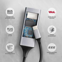 NET ADAPTER USB-C 1GB / ADE-TXPD AXAGON