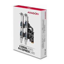 NET CARD PCIE 250KBPS 4PORT / SPLP PCEA-S4N AXAGON