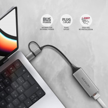 TINKLO ADAPTERIS USB-C 1GB / ADE-TXCA AXAGON