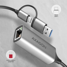 TINKLO ADAPTERIS USB-C 1GB / ADE-TXCA AXAGON