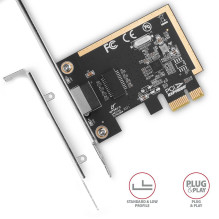 NET CARD PCIE 1GBE 1PORT / SP&amp;LP PCEE-GRF AXAGON