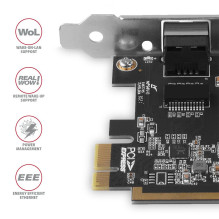 NET KORTELĖ PCIE 1GBE 1PORT / SPLP PCEE-GRF AXAGON