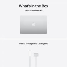 Apple MacBook Air 15.3 Retina M5 16GB 512SSD EN Sidabrinis MDV94ZE / A