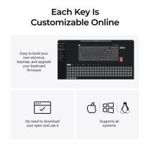 Klaviatūra WRL Q3 MAX RGB / ANGLIES JUODA Q3M-M4 KEYCHRON